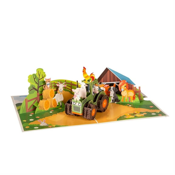 Farm Paper Pop Up Card