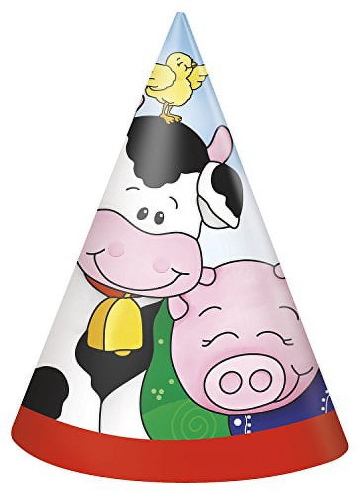 Farm Party Hats, 8-Count - image 1 of 4