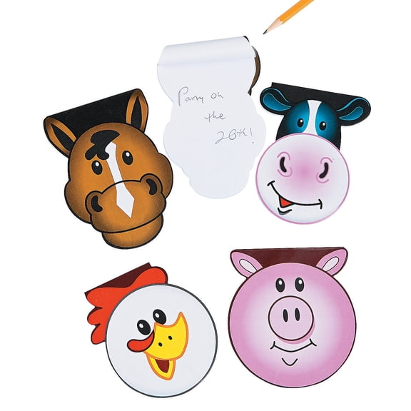 Farm Party Notepads (2Dz) - Party Favors - 24 Pieces