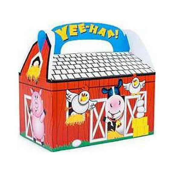Farm Party Treat Box (8Pc) - Party Supplies - 8 Pieces