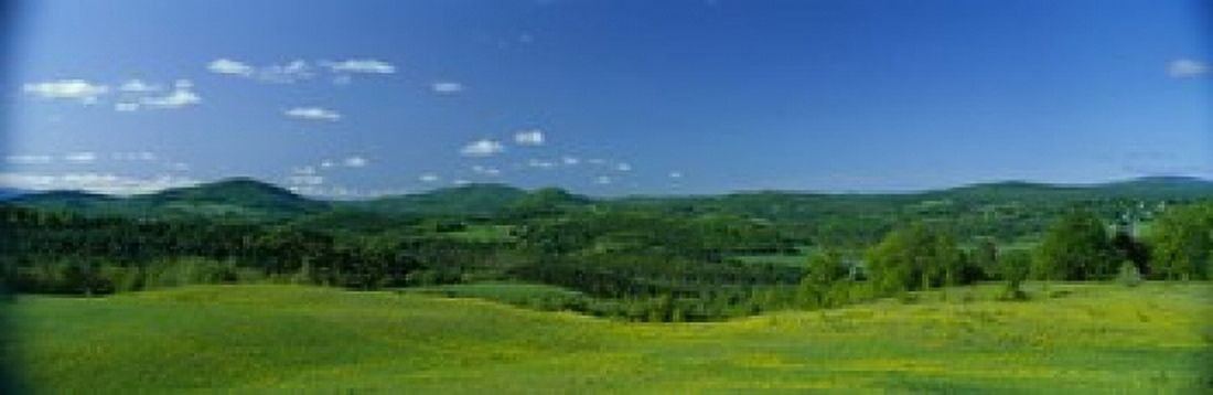 Farm Peacham Vermont USA Canvas Art - Panoramic Images (18 x 6)