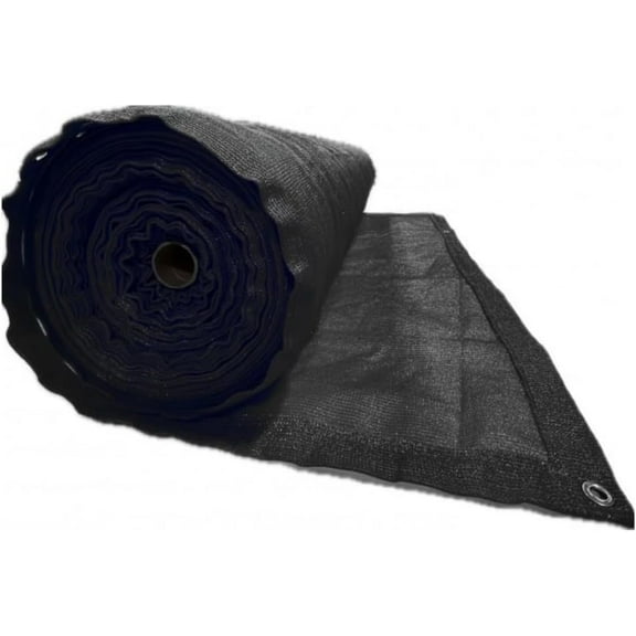 Farm Plastic Supply - Black Shade Sail Hemmed and with Grommets - 80% - Mesh Fabric for Patio Shade, Garden Shade Sail, Sun Shade, Shade Canopy, Garden Sun Block, Wind Screen, Shade Cloth (6' x 10')