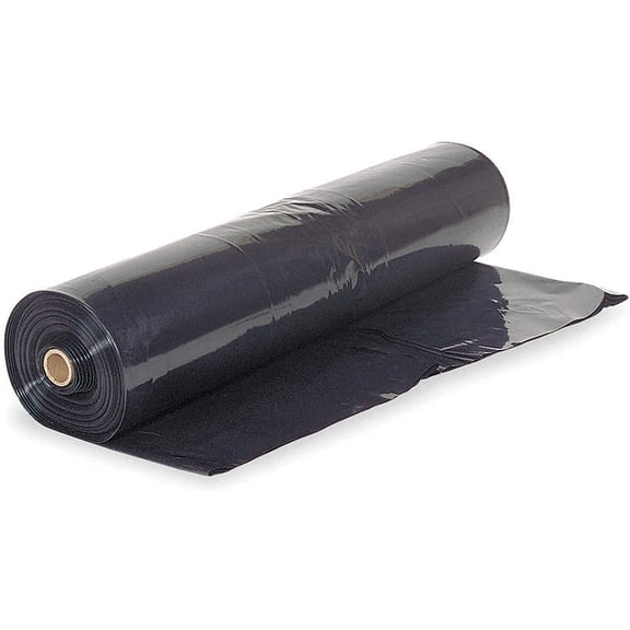 Farm Plastic Supply - Black Plastic Sheeting - 10 mil - (20' x 100') - Black Plastic Tarp, Polyethylene Vapor Barrier Plastic Sheeting, Black Painters Tarp, Roll of Heavy Duty Plastic