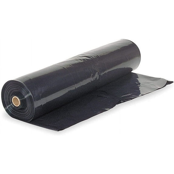 Farm Plastic Supply - Black Plastic Sheeting - 6 mil - (20' x 100') - Black Plastic Tarp, Polyethylene Vapor Barrier Plastic Sheeting, Black Painters Tarp, Roll of Heavy Duty Plastic