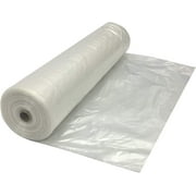Farm Plastic Supply - Clear Plastic Sheeting - 4 mil - (8' x 100') - Thick Plastic Sheeting, Heavy Duty Polyethylene Film, Drop Cloth Vapor Barrier Covering for Crawl Space