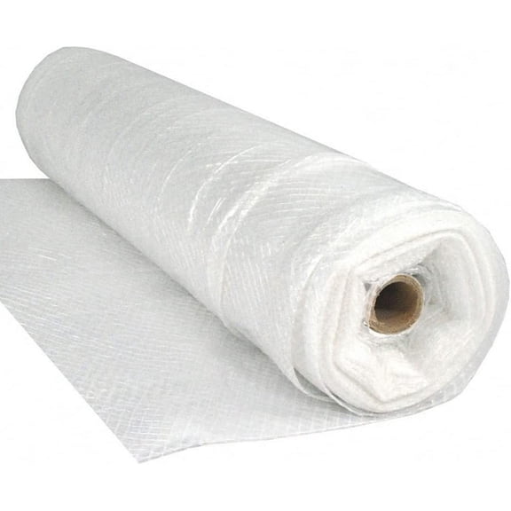 Farm Plastic Supply - Dura Skrim String Reinforced Clear Plastic Sheeting - 10 Mil - (32' x 30') - UV-Rated Extra Heavy Duty Poly Film Tear Resistant, Vapor Barrier Polyethylene Roll for Construction