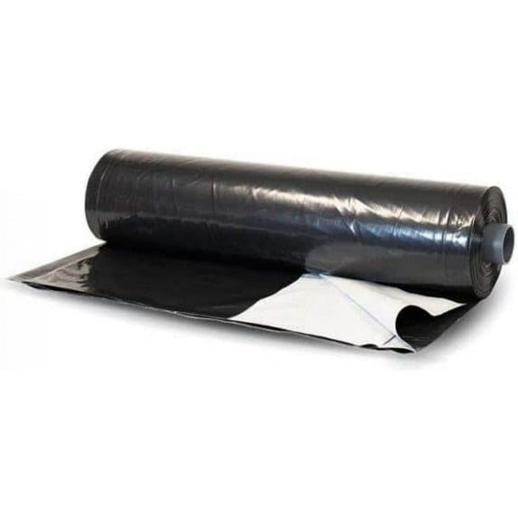 Farm Plastic Supply - Silage Tarp Black/White Plastic Sheeting - 5 Mil (20' x 20') - Heavy Duty Polyethylene Plastic Tarp for Silage Cover, Bunker Cover for Farming, Agriculture, Ground Covering
