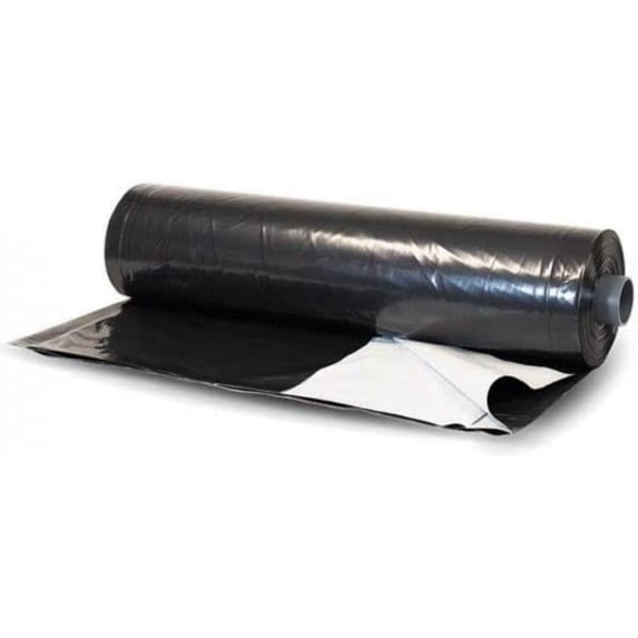 Farm Plastic Supply - Silage Tarp Black/White Plastic Sheeting - 5 Mil (20' x 40') - Heavy Duty Polyethylene Plastic Tarp for Silage Cover, Bunker Cover for Farming, Agriculture, Ground Covering