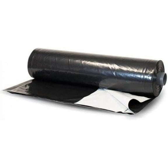 Farm Plastic Supply - Silage Tarp Black/White Plastic Sheeting - 5 Mil (24' x 75') - Heavy Duty Polyethylene Plastic Tarp for Silage Cover, Bunker Cover for Farming, Agriculture, Ground Covering
