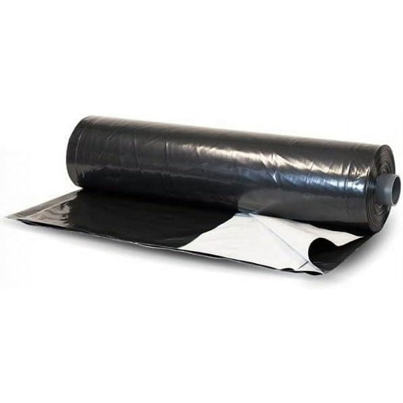Farm Plastic Supply - Silage Tarp Black/White Plastic Sheeting - 6 Mil - (32' x 30') - Heavy Duty Polyethylene Plastic Tarp for Silage Cover, Bunker Cover for Farming, Agriculture, Ground Covering