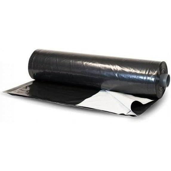 Farm Plastic Supply - Silage Tarp Black/White Plastic Sheeting - 6 Mil - (32' x 40') - Heavy Duty Polyethylene Plastic Tarp for Silage Cover, Bunker Cover for Farming, Agriculture, Ground Covering