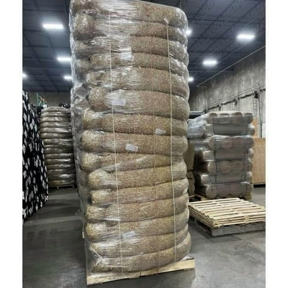 Farm Plastic Supply - Straw Wattle 12" x 20' Pallet - 10 Rolls - Straw Wattle, Straw Wattles, Straw Erosion Control, Slope Stabilization, Erosion Control Blanket