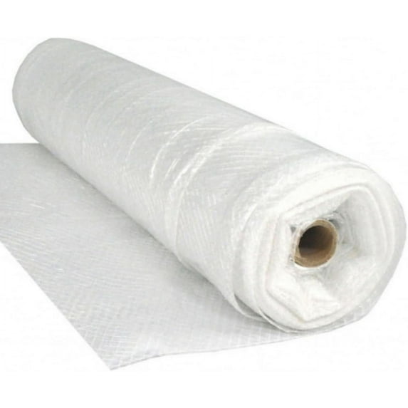 Farm Plastic Supply - String Reinforced 4 Year UV Resistant 10 mil Clear Greenhouse Plastic Sheeting - 4 Year UV Resistant Polyethylene Greenhouse Film, Hoop House Green House Cover (12' x 28')