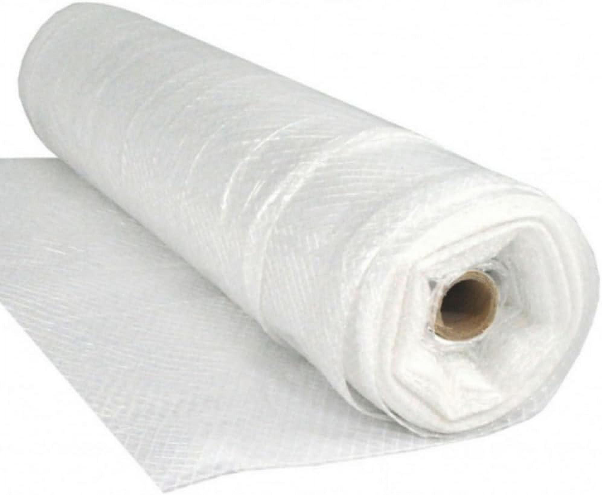 Farm Plastic Supply - String Reinforced 4 Year UV Resistant 10 mil Clear Greenhouse Plastic Sheeting - 4 Year UV Resistant Polyethylene Greenhouse Film, Hoop House Green House Cover (6' x 25')