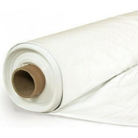 Farm Plastic Supply - White Greenhouse Plastic Sheeting - 6 mil - (32' x 12') - 4 Year UV Resistant Poly Greenhouse Film, 55% Light Transmission Hoop House Cover for Gardening, Agriculture