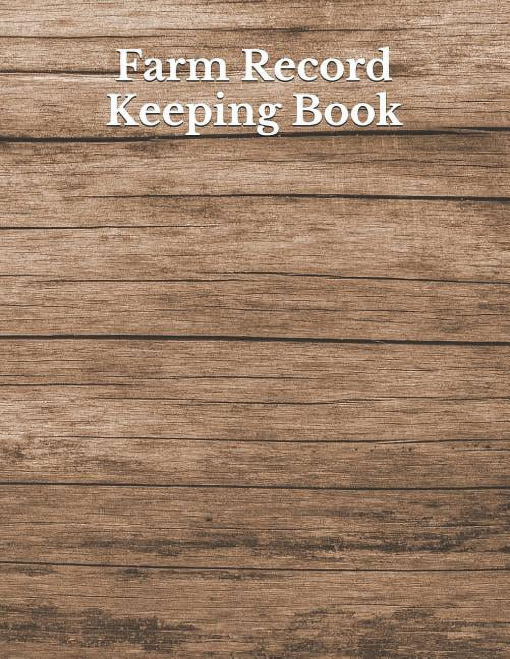 Farm Record Keeping Book Farm Record Log Farming Essentials Farm Bookkeeping Note Farmer