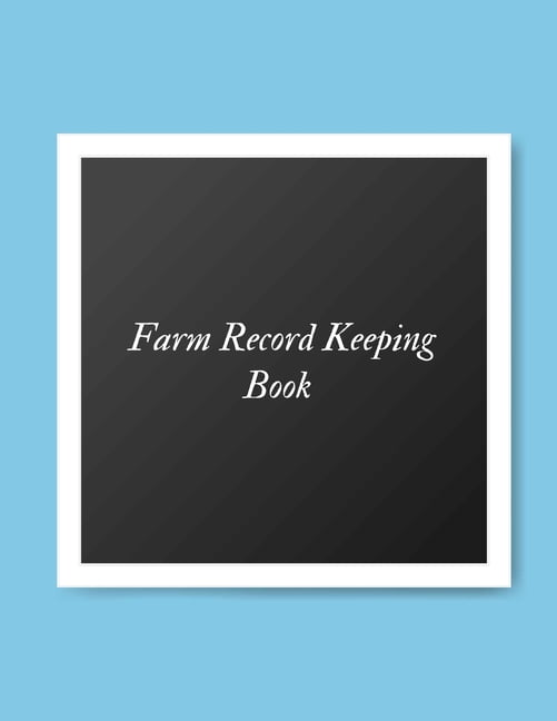 Farm Record Keeping Book Farm Management Record Keeping Book, Farmers