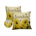 thumbnail image 1 of Farm Retro Blossom Sunflowers Outdoor Pillow Covers Set of 2, Decorative Waterproof Throw Pillow Case, Vintage Letter Cotton Linen Soft Cozy Cushion Pillowcases, 1 of 6