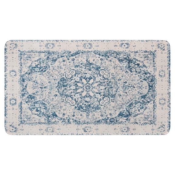 Farm Retro Blue Bohemia Welcome Doormat for Indoor/Outdoor Entrance Farm Retro Blue Bohemia Decoration Door Mat Kitchen Door Mat Bedroom Doormat 17x30 Inch