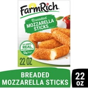 Farm Rich Breaded Mozzarella Cheese Sticks, 22 oz (Frozen Snacks and Appetizers)