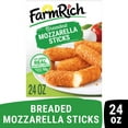 thumbnail image 1 of Farm Rich Breaded Mozzarella Cheese Sticks, High Protein Snack, Frozen, 24 oz, 1 of 11