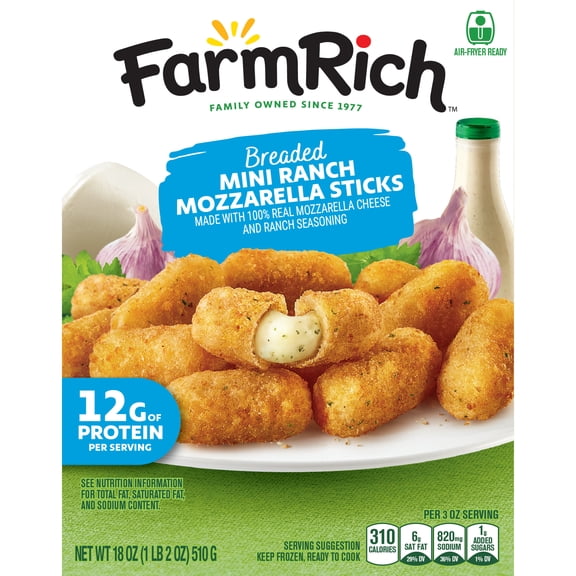 Farm Rich Double Ranch Mini Mozzarella Sticks, 18oz