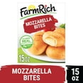 thumbnail image 1 of Farm Rich Mozzarella Cheese Bites, Regular, 15 oz (Frozen), 1 of 17
