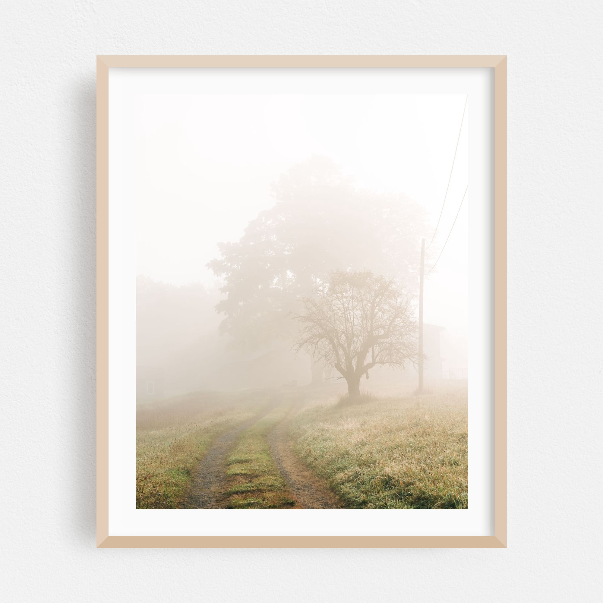 Framed Photo Rural Area Farm Road, Accord - Accord New York Photography Rural Landscape ...