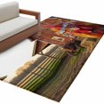 thumbnail image 1 of Farm Rooster Area Rugs Collection 3'x5', Farmhouse Barn Funny Animals Butterfly Non Slip Indoor Rectangle Throw Runner Rug Floor Mat Carpet for Living Room Dining Table Bedroom Nursery, 1 of 9