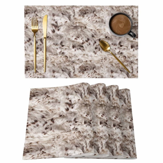 Farm Rooster Placemats Set of 6, Farmhouse Animal Chicken Non-Slip ...