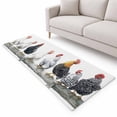 Farm Rooster Runner Rug 2.6'x8', Farmhouse Chicken Soft Mat Non-Slip ...
