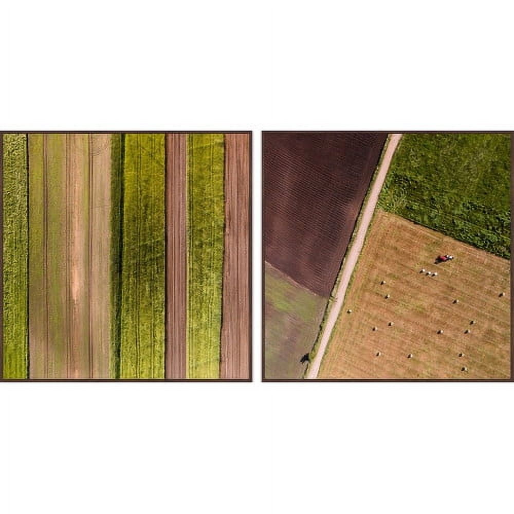 Farm Rows Diptych