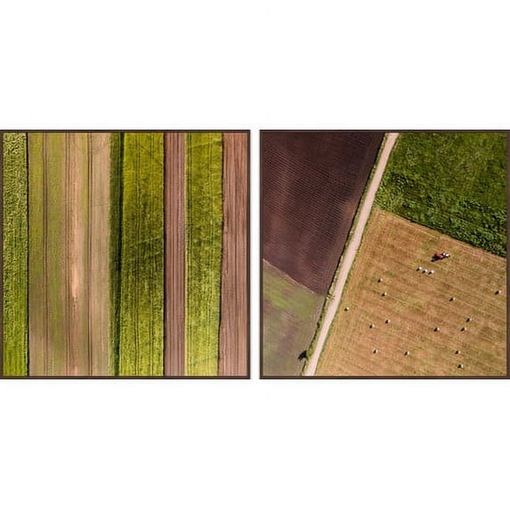 Farm Rows Diptych