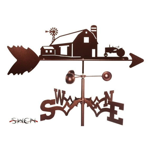 Farm Scene Farmall International Tractor Garden Stake Weathervane