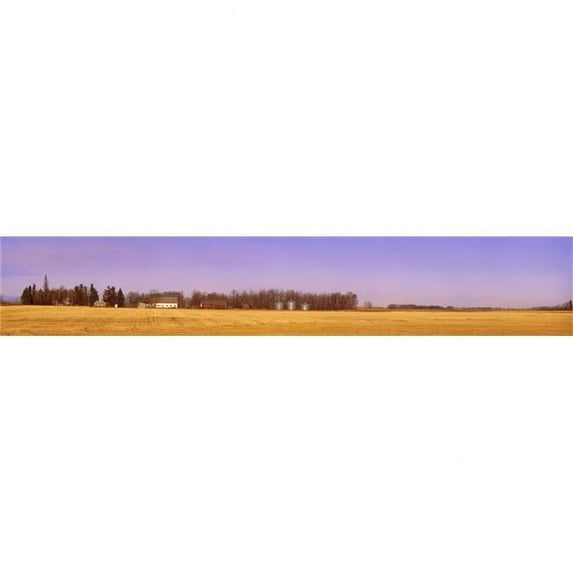 Farm Scene North of Calgary Alberta Poster Print by Corey Hochachka, 57 x 10