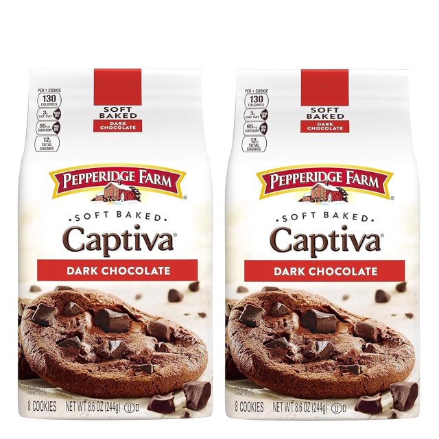 Farm Soft Baked Cookies, Captiva Dark Chocolate Brownie, 8.6ounce No