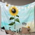 thumbnail image 1 of Farm Sunflowers Tapestry for Bedroom Wall Hanging Tapestry, Idyllic Country Botanical Bee Turquoise Ceiling Backdrop Tapestries Poster Blanket Wall Decor for Teens Room Living Room Dorm 55" x 73", 1 of 8