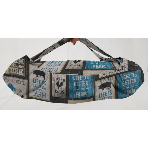 Farm To Table Casserole Baking Pan or Pie Plate Cozy and Carrier by Penny's Needful Things (Large Casserole Carrier) (Blue)