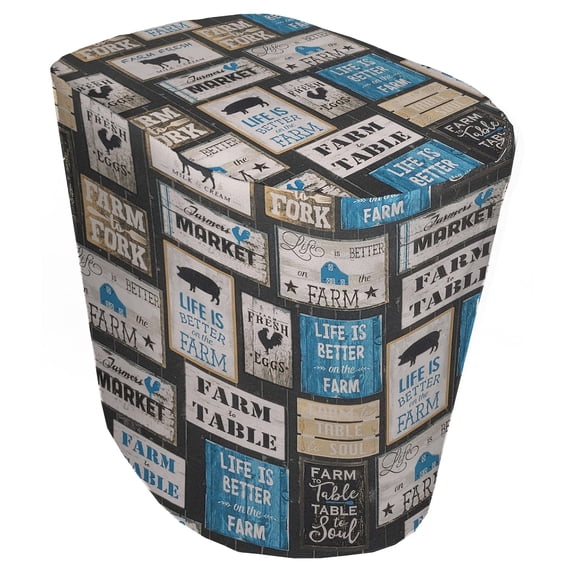 Farm To Table Cover Compatible with Keurig Coffee Maker by Penny's Needful Things (Blue) (K10/K15/B31 Mini)