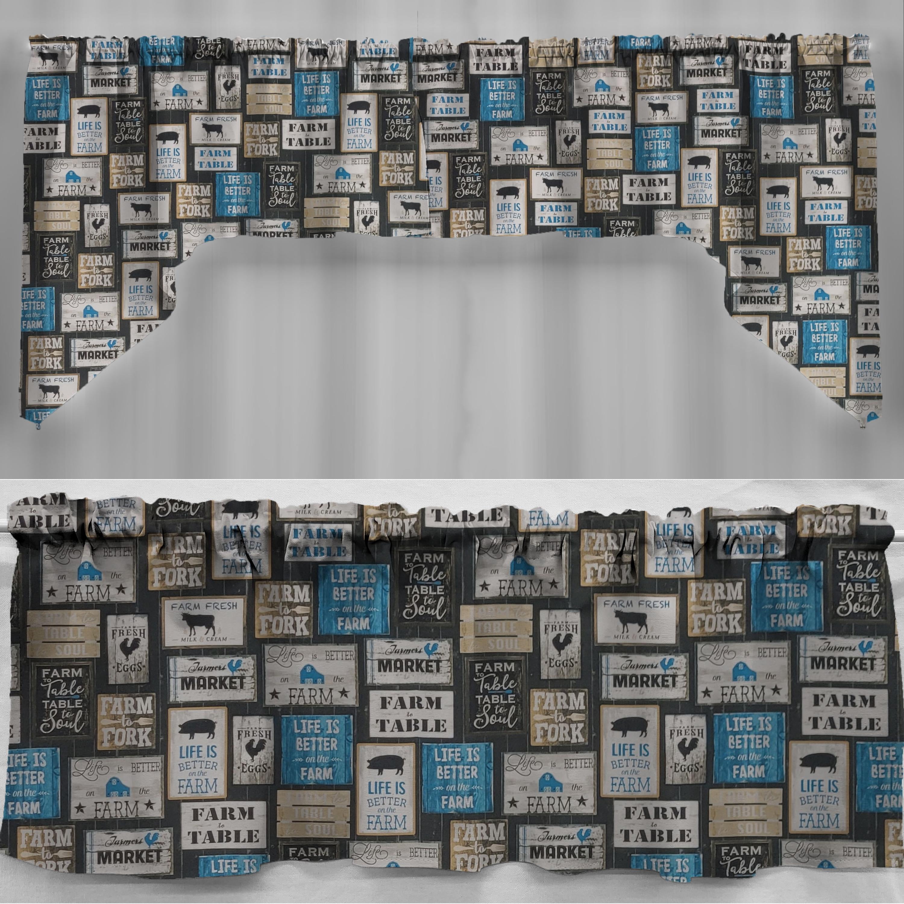 Farm To Table Valance by Penny's Needful Things (One Valance Panel 18 ...