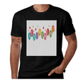 thumbnail image 1 of Farm Town Houses Mill-Landscape-White-Black- Casual Streetwea Everyday Tshirt Comfortable Wear tee shirt, 1 of 6