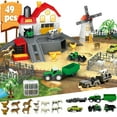 thumbnail image 1 of Farm Toy Playset with 49 Pieces - Barn House, 12 Animal Figurines, Tractor Truck, Fences & Play Mat | Educational Learning Toys for Kids Ages 3-12 (ASTM Certified), 1 of 8