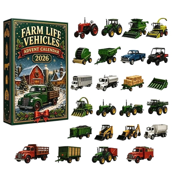 Farm Toy Set Advent Calendar 2026 Countdown, Comes With A Mini Surprise In Each Window, Cute Animals And Barnyard Friends, For Teachers And Classroom Use.