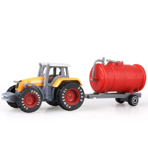 Farm Toy Vehicle, Friction Driven Farm Tractor, Mini Farm Vehicle Models, Early Learning Collectible Toy Gift For Kids