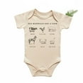 thumbnail image 1 of Farm Tractor Animal Newborn Gift Baby Bodysuit, 1 of 6