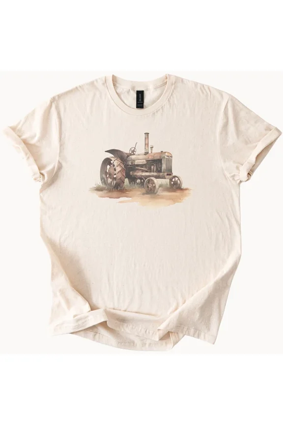Farm Tractor Graphic Tee Rural Country Homestead Tshirt Size S-5Xl Heygategoo Tee