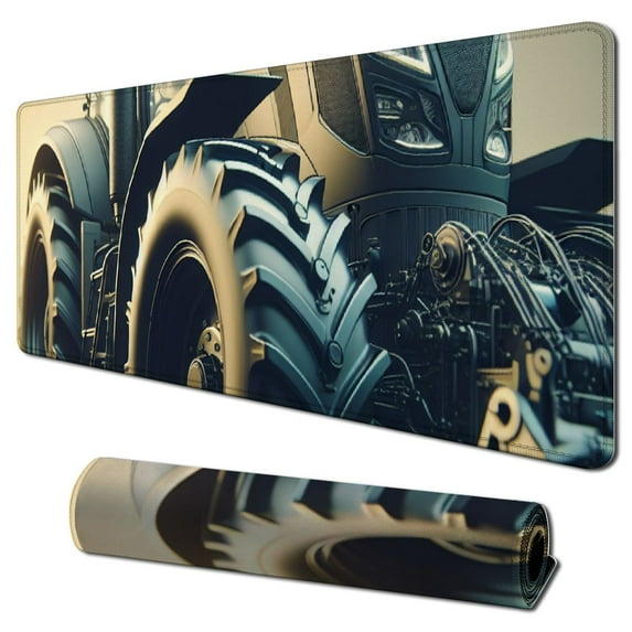Farm Tractor Print Mouse Pad Non-Slip Rubber Base Mousepads Cute Computer Mouse Mat for Laptop Computers Office Desk Accessories