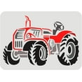 thumbnail image 1 of Farm Tractor Stencil 11.7x8.3 inch Large Tractor Ride Drawing Stencil Plastic PET Vehicle Stencil for Wall Wood Fabric DIY Art and Craft Stencils Country Farmhouse Home Decor DIY, 1 of 6
