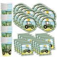 thumbnail image 1 of Farm Tractor Time Birthday Party Supplies Set Plates Napkins Cups Tableware Kit for 16, 1 of 7