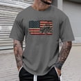 thumbnail image 1 of Farm Tractors Flag Patriotic Farming Gift T-Shirt for Men 258 Anniversary USA Shirt Men's Tee Tops (Black L), 1 of 4